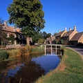 River Eye, Lower Slaughter, England. Royalty Free Stock Photo