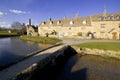 River eye lower slaughter village the cotswolds gloucestershire Royalty Free Stock Photo