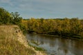River with fall colours Royalty Free Stock Photo