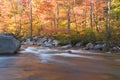 River and fall foliage, New Hampshire (horizontal) Royalty Free Stock Photo