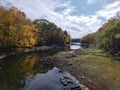 River on fall, wonderful landscape, nature, rivers, trees, escape the city