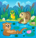 River fauna theme image 2