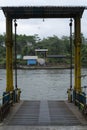 River Ferry Dock and Transportation Royalty Free Stock Photo