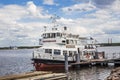 River ferryl Reeperbahn at Fort Constantine, Kronshtadt, Russia Royalty Free Stock Photo