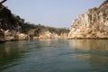 River Flanked by Rocks at Bedaghat