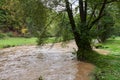 River flash flood Royalty Free Stock Photo