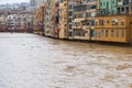 River flooding in Girona, Catalonia