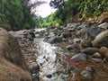 River flow in cianjur, indonesia