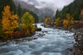 River flow in Leavenworth, Washington Royalty Free Stock Photo
