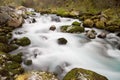River flowing across the Briksdalen Royalty Free Stock Photo