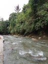 River Flowing Across The Rocks