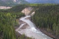 River Flowing Through the Alaskan Frontier Royalty Free Stock Photo