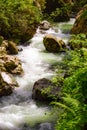 River flowing through the Breitachklamm Gorge Royalty Free Stock Photo