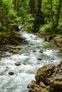 River flowing through the Breitachklamm Gorge Royalty Free Stock Photo