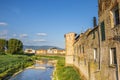 River flowing through Campi Bisenzio in Tuscany