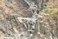 river flowing from mountain of tiger leaping Gorge travel location in China