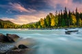 The Kanas Lake at Autumn, Xinjiang, China Royalty Free Stock Photo