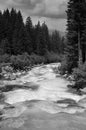 River flowing through the rocks, Krimmler Ache, Austria. Royalty Free Stock Photo