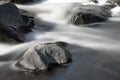 River Flowing Through Rocks and Rapids in Denver, Colorado Royalty Free Stock Photo