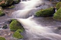 River flowing in slow motion Royalty Free Stock Photo