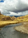 River flowing thorugh valley