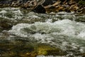 River Flowing Turbulent Water Royalty Free Stock Photo