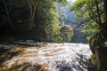 River flows down Royalty Free Stock Photo