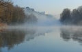 River fog Royalty Free Stock Photo