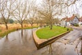The river and ford crossing at Eynesford England Royalty Free Stock Photo