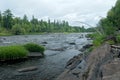 River and Forest in Jay Cooke State Park Royalty Free Stock Photo