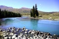 River beside forest Royalty Free Stock Photo