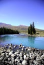 River beside forest Royalty Free Stock Photo