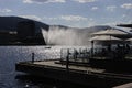 River fountain in Drammen Royalty Free Stock Photo