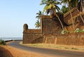 River front of Reis Magos Fort in Goa