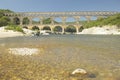 River Gard and the Pont du Gard, Nimes, France