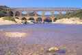 River Gard and the Pont du Gard, Nimes, France