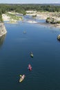 River Gardon, Pont-du-Gard, France Royalty Free Stock Photo