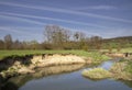 The river Geul close to the village Epen Royalty Free Stock Photo