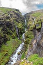 River going through the canyon - Glymur Waterfall, Iceland Royalty Free Stock Photo