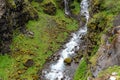 River going through the canyon - Glymur Waterfall, Iceland Royalty Free Stock Photo