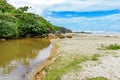 River going towards the sea