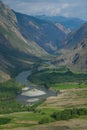 River gorge in the mountains Chulyshman Royalty Free Stock Photo