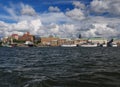 River Gota Alv In The Harbour Lilla Bommen In Goteborg Royalty Free Stock Photo