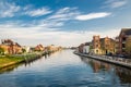 River Gouwe in the town of Waddinxveen, Netherlands