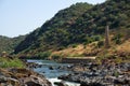 River Guadiana at the Pulo do Lobo waterfall and the remnants of