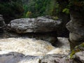 A river gushing through a canyon Royalty Free Stock Photo