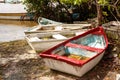 Fishermen boats on the beach of Celestun - Mexico