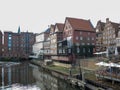 River harbor at Luneburg, Germany