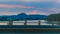 River and Hills Landscape Scene, Guayaquil, Ecuador Royalty Free Stock Photo