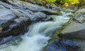 River in Hirkan national park in Lankaran Azerbaijan Royalty Free Stock Photo